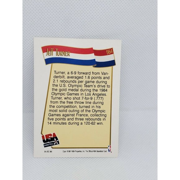 4 Vintage 1991 NBA Hoops 1984 USA Basketball Collectible Trading Cards - Picture 7 of 10